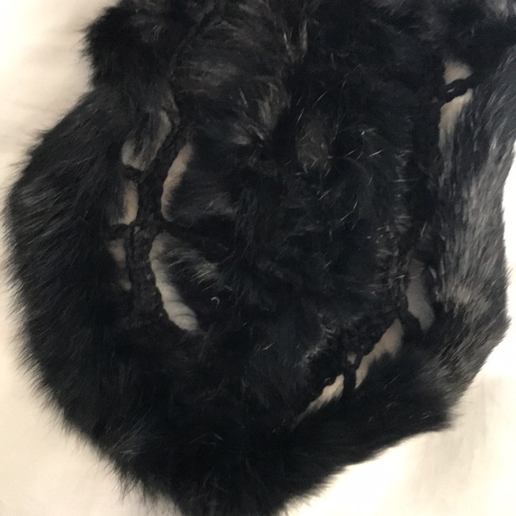 Black mink scarf - Picture 7 of 8